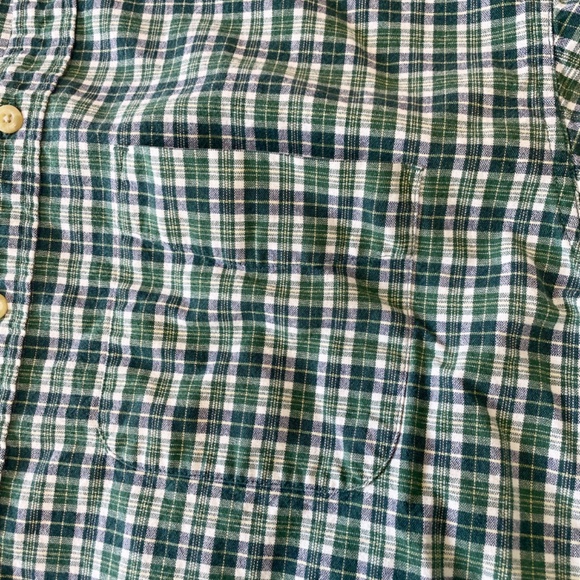 Eddie Bauer Men’s Green Plaid Long‑Sleeve Button‑Down Shirt - L - Picture 3 of 6